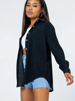 Princess Polly Rylan Shirt Black Sale