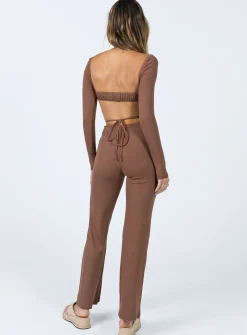 Princess Polly Sabrina Set  Brown Cheap