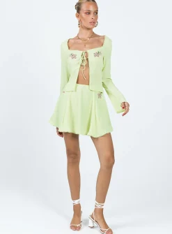Princess Polly Saleya Long Sleeve Top Green Sale