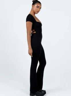 Princess Polly Salma Jumpsuit  Black Online