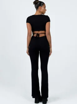 Princess Polly Salma Jumpsuit  Black Online