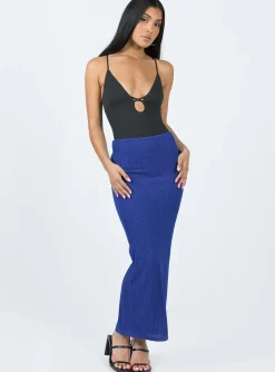 Princess Polly Salte Maxi Skirt  Blue Online