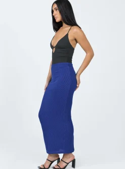 Princess Polly Salte Maxi Skirt Blue Online