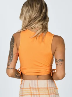 Princess Polly Samara Top  Orange Cheap
