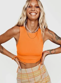 Princess Polly Samara Top  Orange Cheap