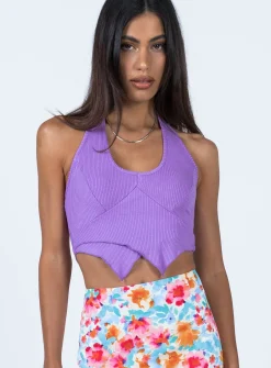 Princess Polly Sami Top  Purple Hot