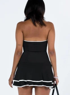 Princess Polly Samira Strapless Mini Dress  Black Discount