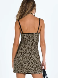 Princess Polly Samiya Mini Dress Cheetah Fashion