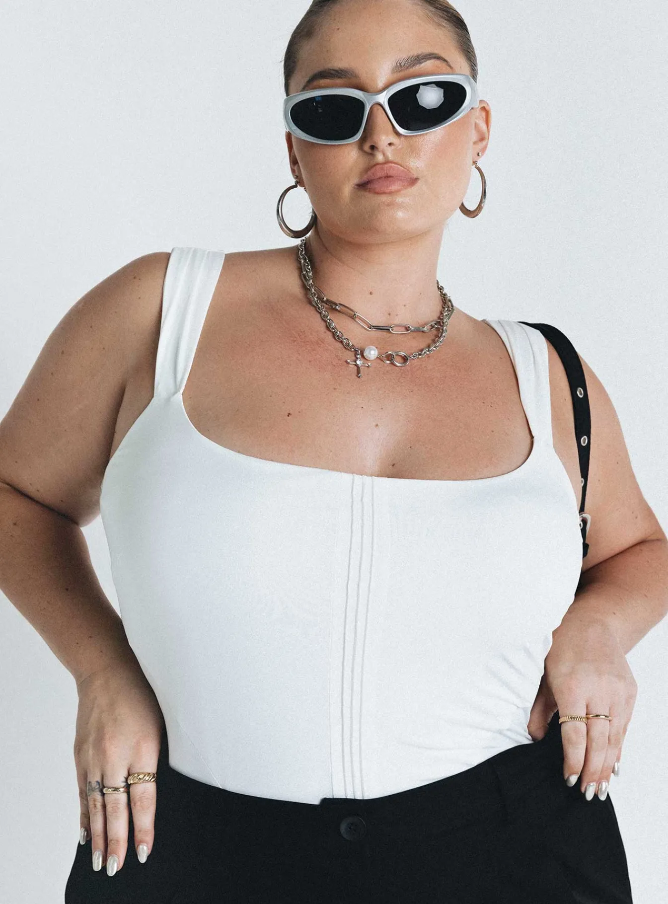 Princess Polly Samuel Corset Bodysuitcurve White Discount