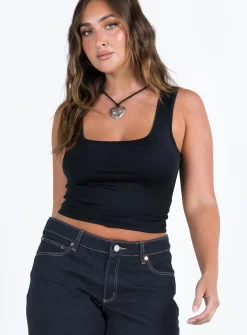 Princess Polly Sanada Top  Black Fashion