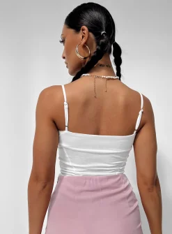 Princess Polly Sanado Top  White Clearance