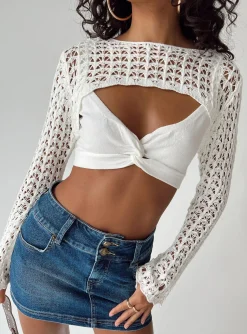 Princess Polly Sandcastles Bolero  White Sale