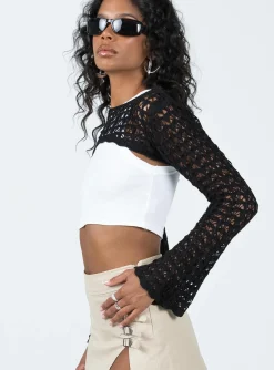 Princess Polly Sandcastles Bolero  Black Flash Sale
