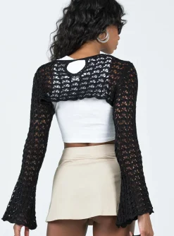 Princess Polly Sandcastles Bolero  Black Flash Sale