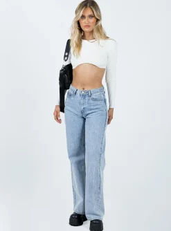 Princess Polly Sanders Long Sleeve Top White Best Sale