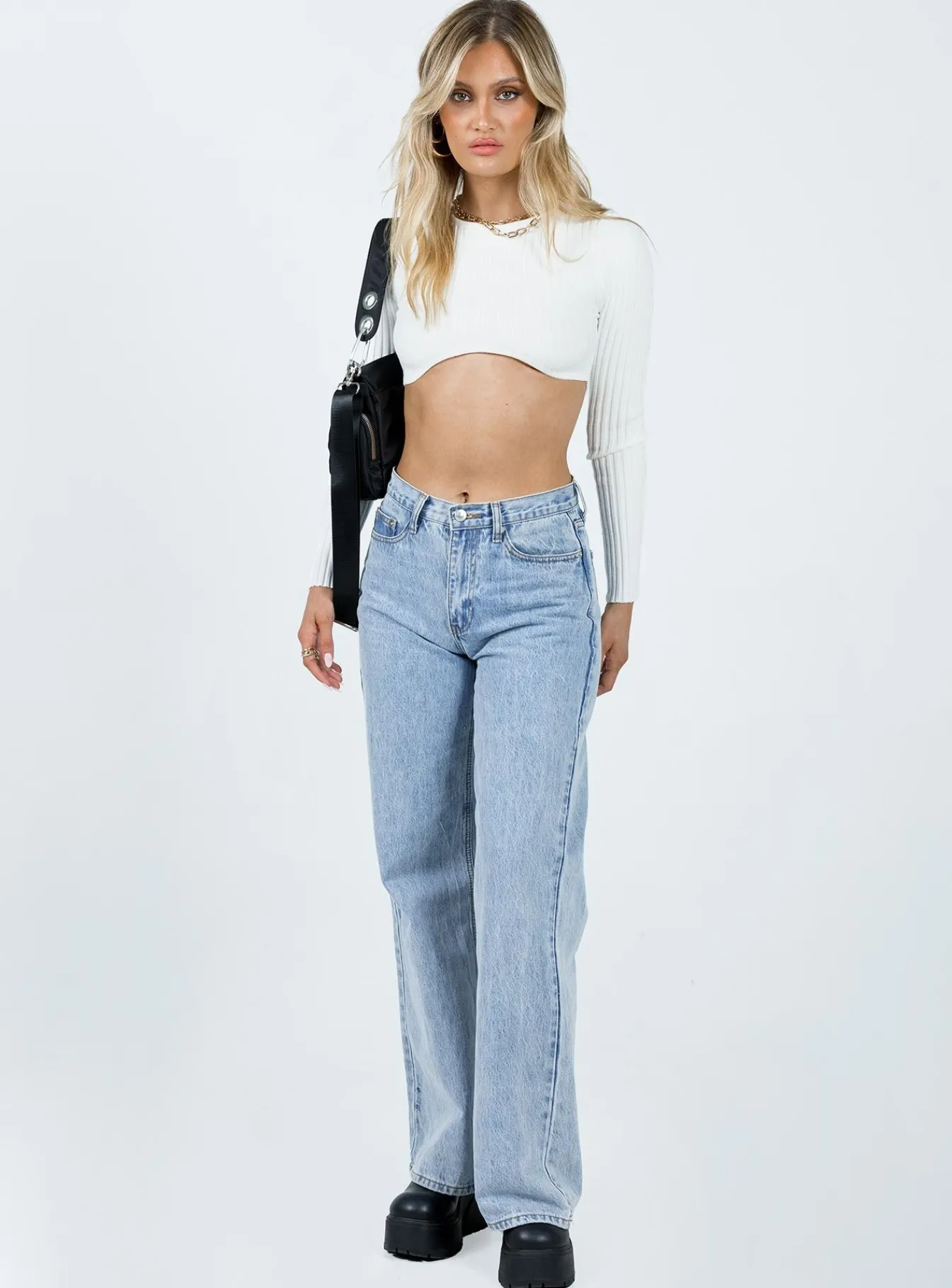 Princess Polly Sanders Long Sleeve Top White Best Sale