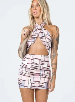 Princess Polly Sara Mini Dressmulti   Pink Discount