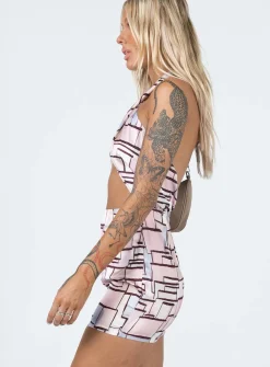 Princess Polly Sara Mini Dressmulti   Pink Discount