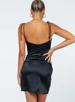 Princess Polly Sarah Corset Mini Dress  Black Store