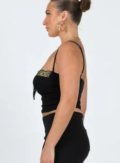 Princess Polly Sarella Bustier Top Black New