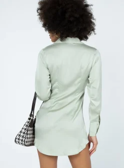 Princess Polly Sari Mini Dress  Green Best Sale