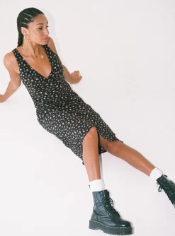 Princess Polly Sariah Midi Dress  Black Sale