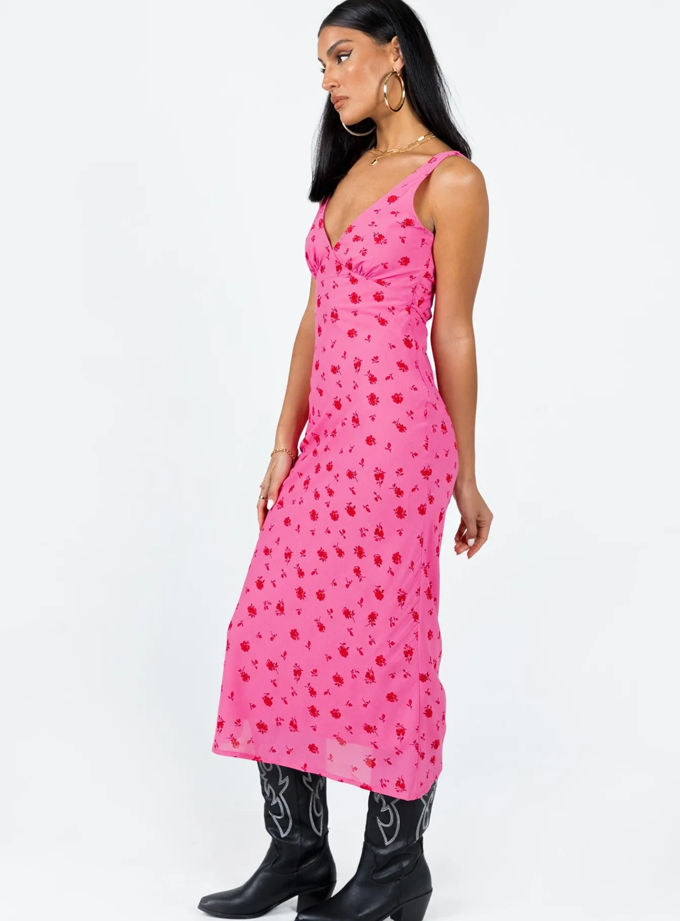 Princess Polly Sariah Midi Dressfloral Pink Best