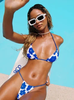 Princess Polly Sasha Bikini Topfloral   Blue Best Sale