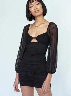 Princess Polly Sasha Mini Dress  Black Sale