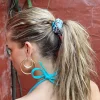 Princess Polly Sasha Scrunchie/ Pink Floral   Blue Fashion