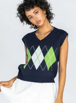 Princess Polly Saskia Sweater Vest  Black Flash Sale