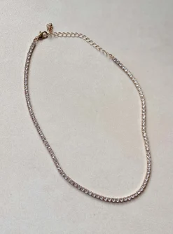 Princess Polly Satria Necklace  Gold Flash Sale