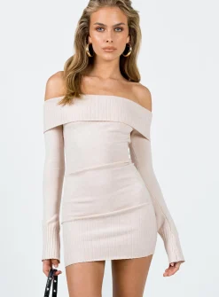 Princess Polly Savani Mini Dress  Cream Fashion