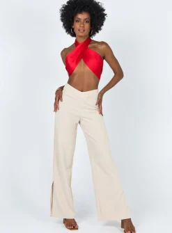 Princess Polly Saxon Top  Red Online