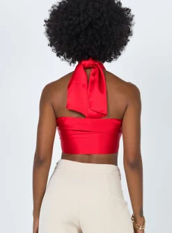 Princess Polly Saxon Top  Red Online