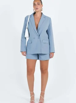 Princess Polly Sazan Blazer Blue Clearance