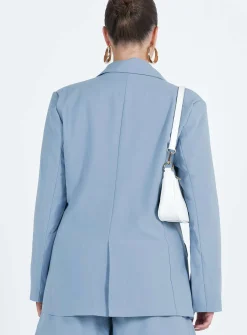 Princess Polly Sazan Blazer Blue Clearance