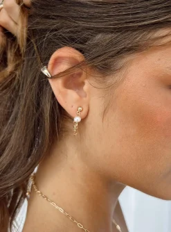 Princess Polly Scarvo Pearl Earrings  Gold Outlet