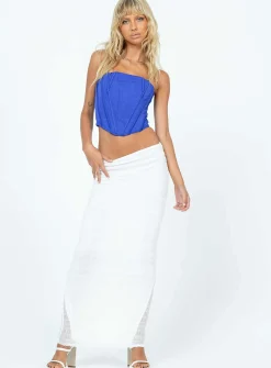 Princess Polly Seabrook Maxi Skirt  White Best Sale