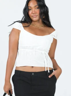 Princess Polly Seacrest Top  White Fashion