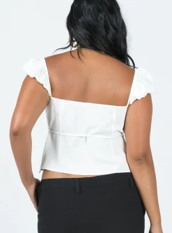 Princess Polly Seacrest Top  White Fashion