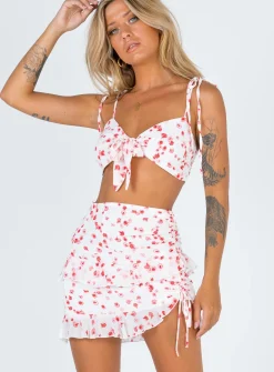 Princess Polly Secret Love Set   White / Red Multi Outlet