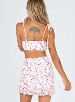 Princess Polly Secret Love Set   White / Red Multi Outlet