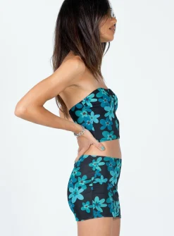 Princess Polly Selbie Set  Black Floral Cheap