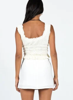 Princess Polly Selby Mini Skirt  White Shop