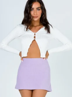 Princess Polly Selby Mini Skirt  Lilac Fashion