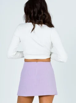 Princess Polly Selby Mini Skirt  Lilac Fashion