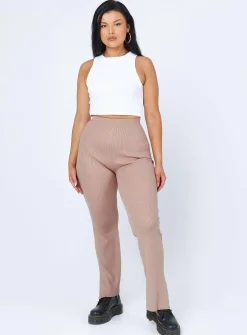 Princess Polly Selma Pants  Beige Cheap