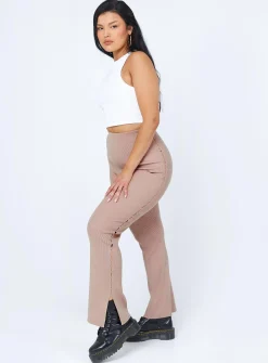 Princess Polly Selma Pants Beige Cheap