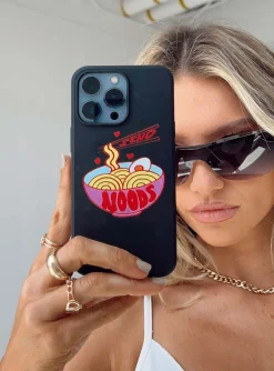Princess Polly Send Noods Iphone Case  Black Hot